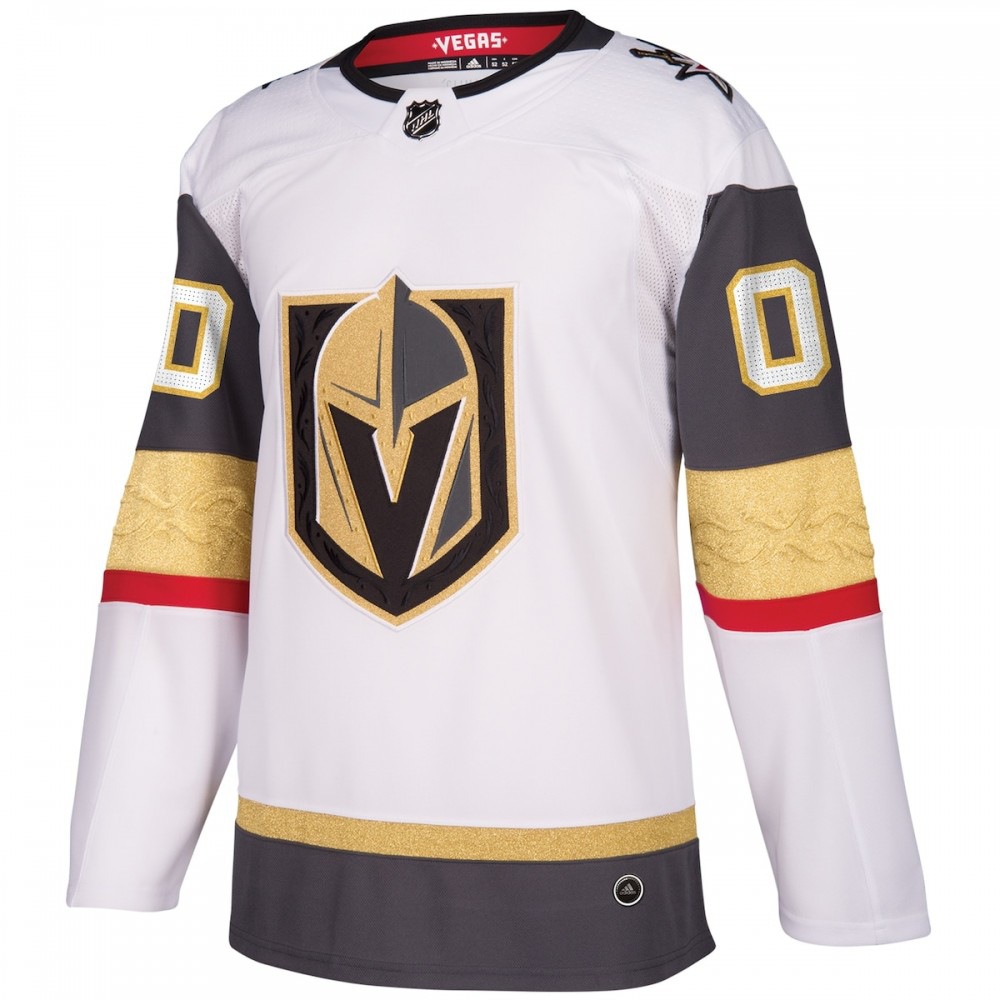 Vegas Golden Knights adidas Away Authentic Custom Jersey - White-Pro Kit Vault | Brand New 26/27 Sports Jerseys